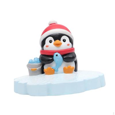 Cartoon Pinguin Figur, Gartenstatue, Landschaftsornament, Miniatur, Kann auf dem Wasser schwimmen,