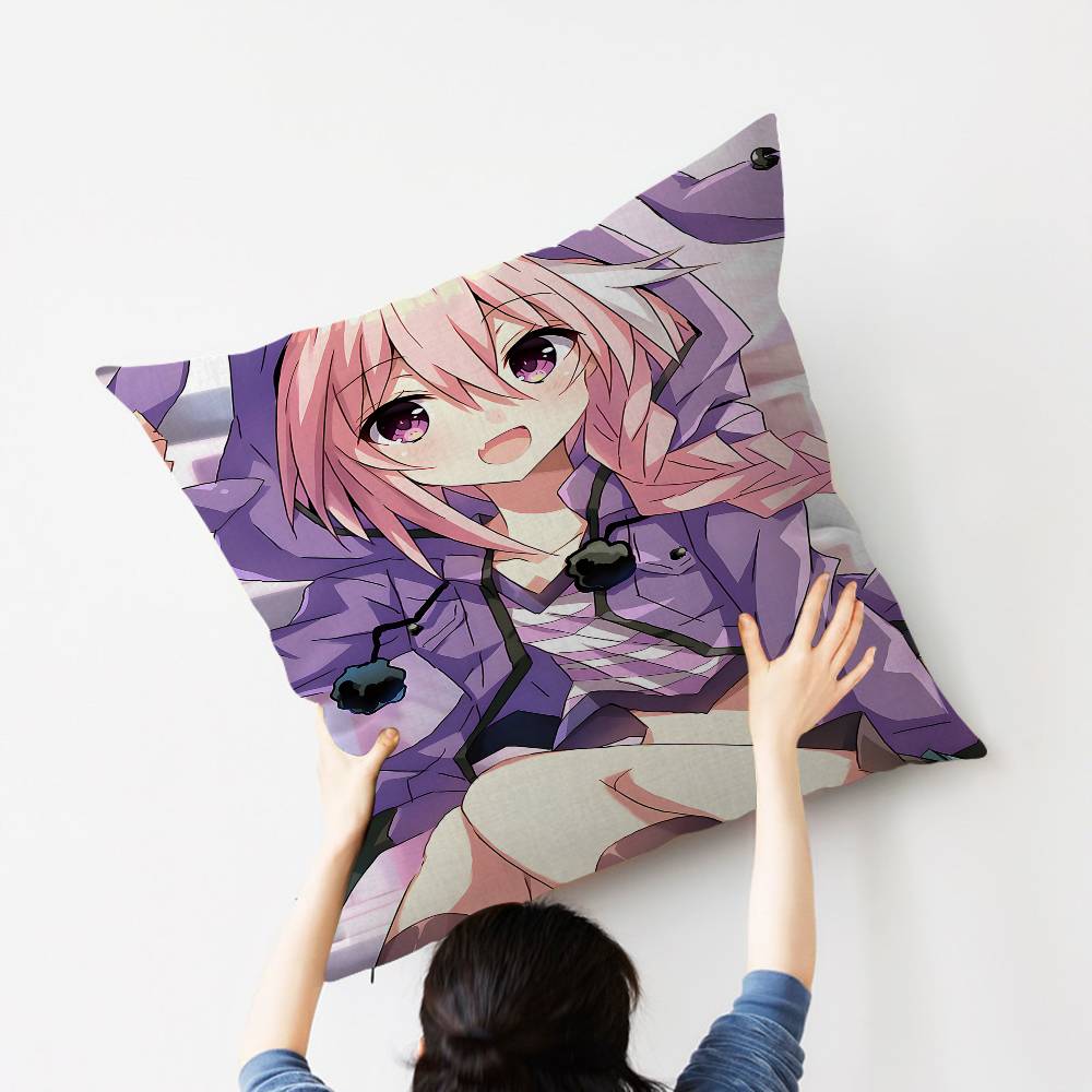 A-Astolfo Pink Cute Anime Girl Maple Design Cushion Cover Happy Autumn Harvest decor Holiday Decorati Pillow Cover