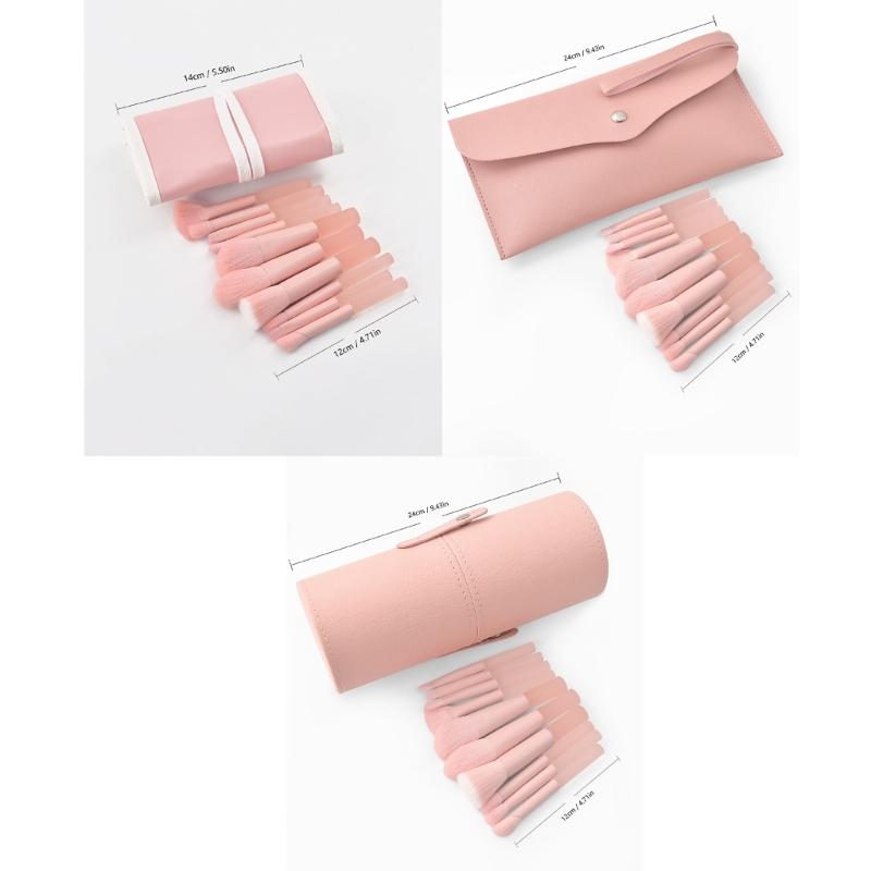 10 Pcs Travel Brush Set Makeup Brush Set with Storage Bag Cosmetic Brush Set Make Up Supplies  for Eyeshadow Eyelashes
