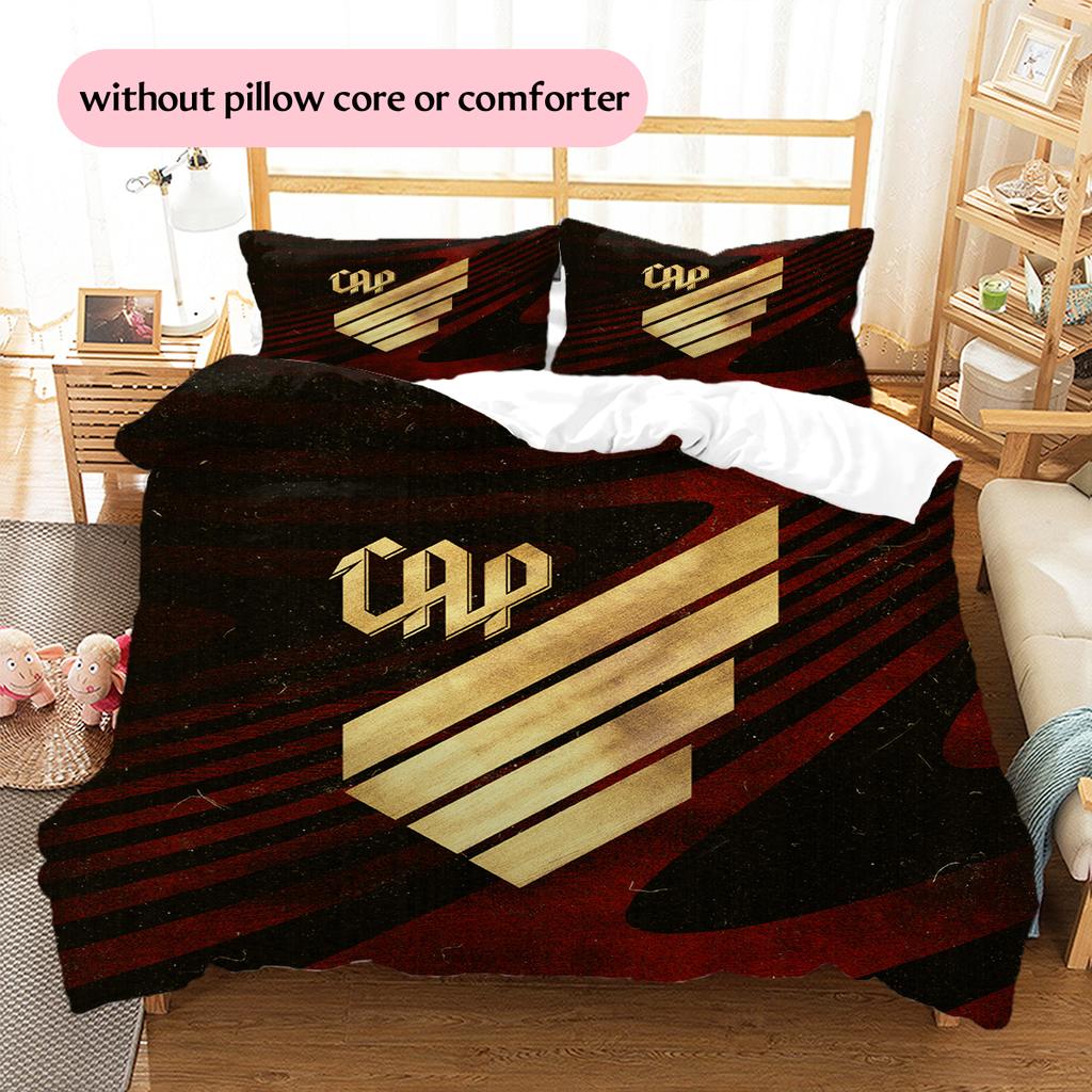 Club Athletico Paranaense Pattern Bedding Home Decoration Birthday Gift (1 * duvet cover + 2 * pillowcase, without core)