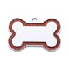 Double Side Dog Cat ID Tag Glitter Dogs Cats Name Pendant Tags Pet Collar Accessories Anti-lost Bone Tags for Small Dog Cat