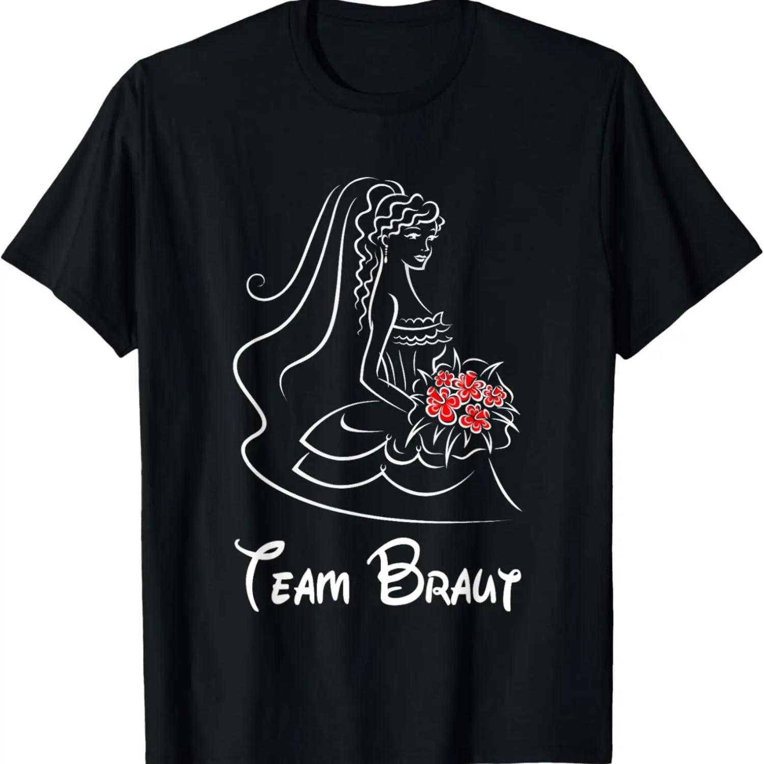 Team Bride JGA Ladies a Bride Like a Princess T-Shirt XXXXXL чёрный