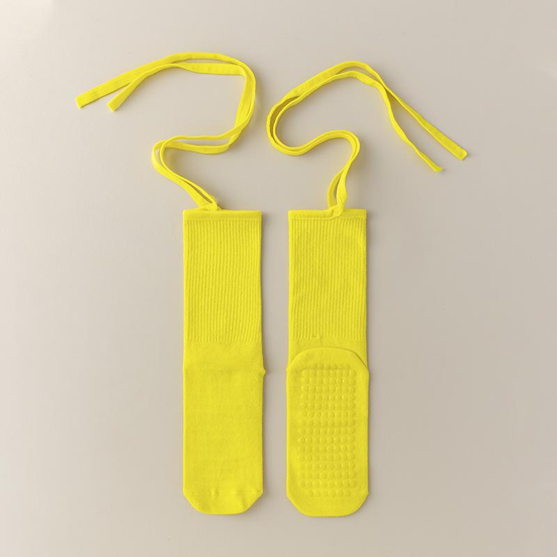 Anti-Slip Cross-Strap Yoga and Dance Socks: Perfect with Yoga Wear for a Sporty Dopamine Girl Look