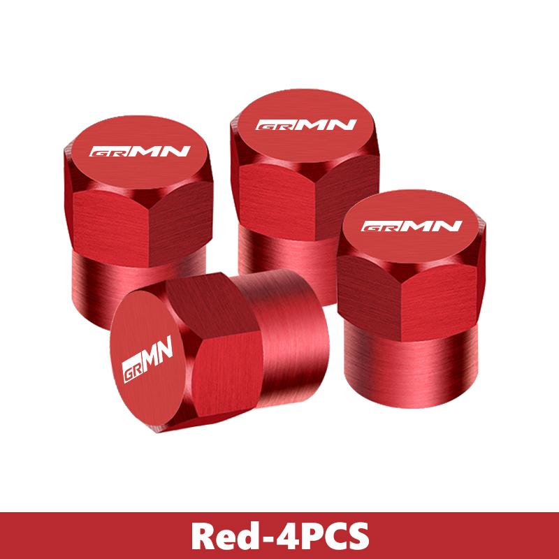 For Toyota 4Pcs 3D Metal Tire Valve Caps Car Tyre Air Stems Cover Yaris Corolla Rav4 CHR Auris Cruiser Prius Voxy