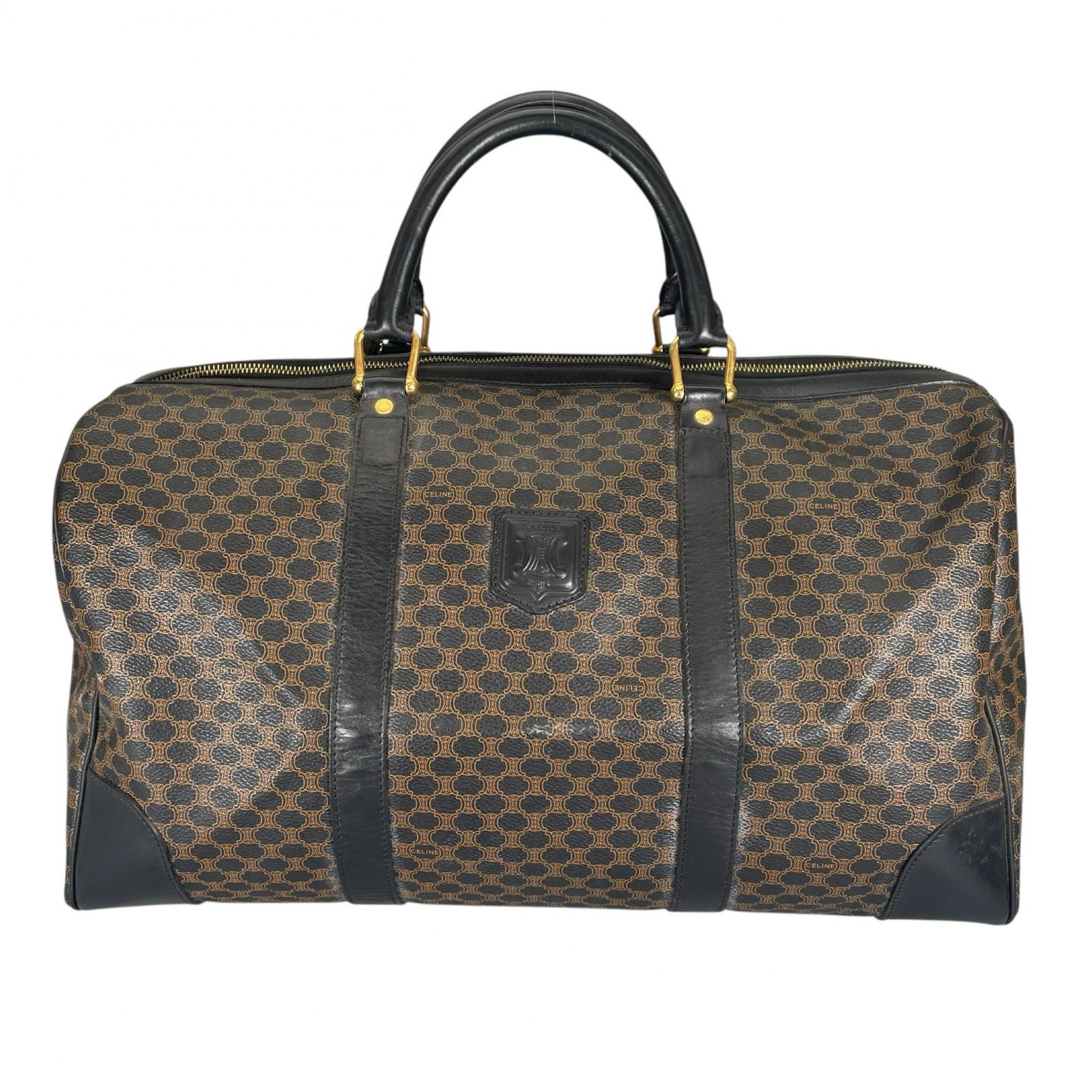 

CELINE Macadam 45 Boston bag Brown mens used
