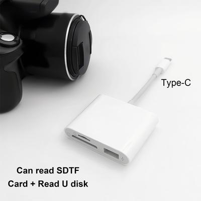 USB C Kartenleser Praktischer 3-in-1 Kartenleser für mehrere Kameras, Tablets, Telefone Einfaches Übertragen von Fotos und Videos