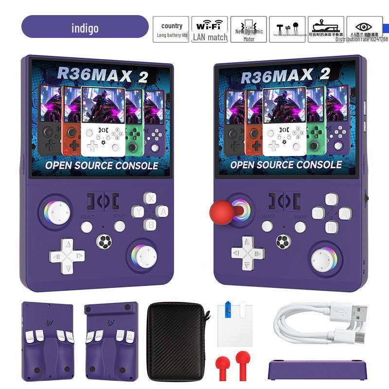 R36MAX2 Open Source Handheld Game Console: Classic GBA, FC Arcade, Portable PSP