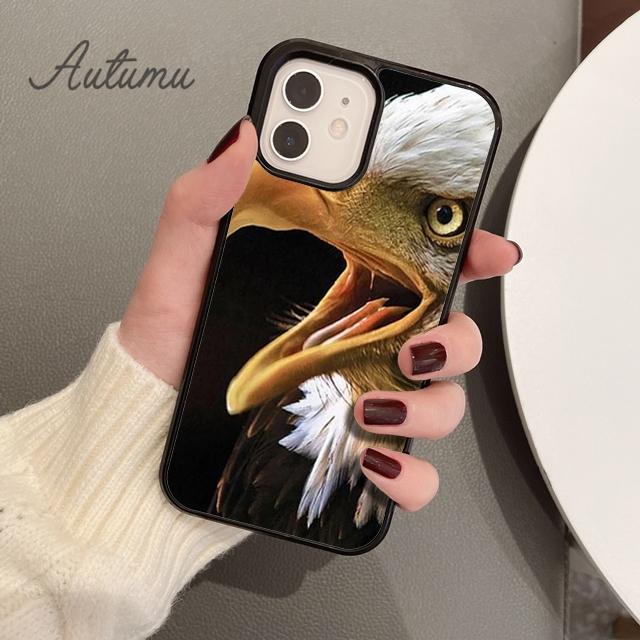 Mantin Vogel Adler Habicht Handyhülle für iPhone 11 12 13 14 Pro Max mini X XR XS SE 2020 5 6S 7 8 Plus Samsung Galaxy S21 S22 Hülle
