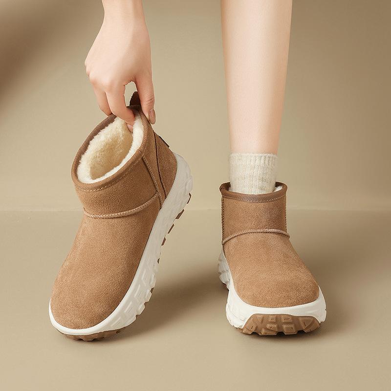 Augustine snow boots women's 2025 new winter leisure sports piled thickened outdoor short boots platform cotton shoes