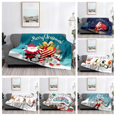 Wohndekoration Plüsch Überwurf Sofadecke Tagesdecke Bett flauschig weiche Decken Dekor Plaid Modern Halloween Frohe Weihnachten Winter