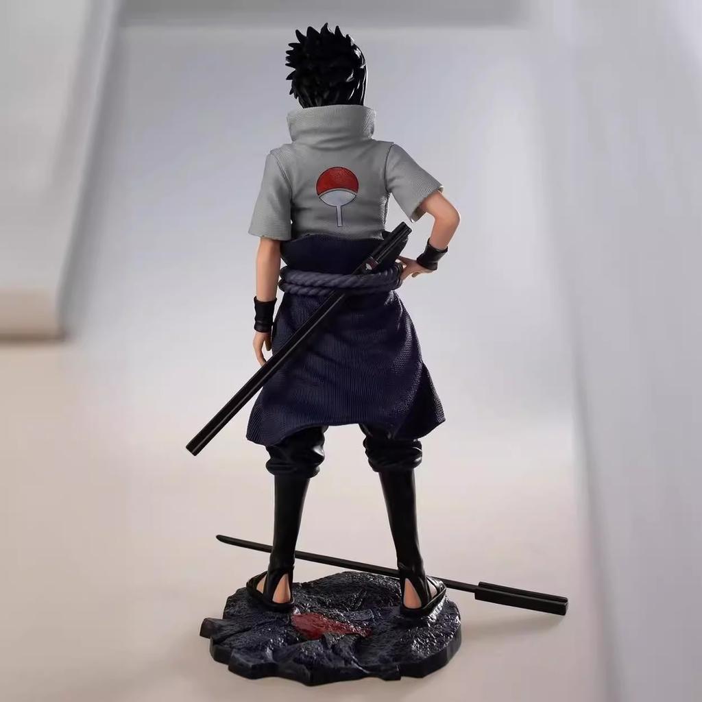 30cm Naruto Figure Standing Posture Door-god Sasuke Uchiha Action Figures Model Toys Collection Doll For Children Gifts