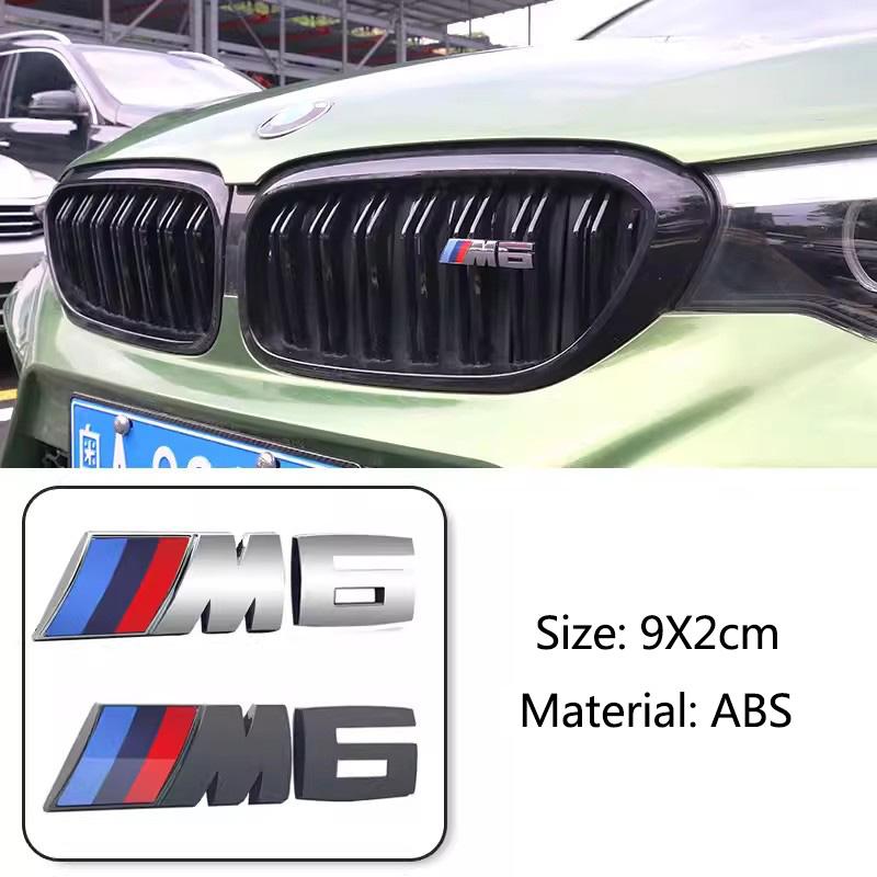 

1Pcs 7.3cm 9cm M Logo 3D ABS Car Styling Front Grille Badge Emblem Accessory For BMW Performance E60 E36 E90 X2 X1 X3 X5 E46 M3 black