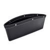 Vehicle Seat Side Catchall Box with Textured Trim, Open Storage Space, and Room for Phone, Cards, Tissue, and Coins