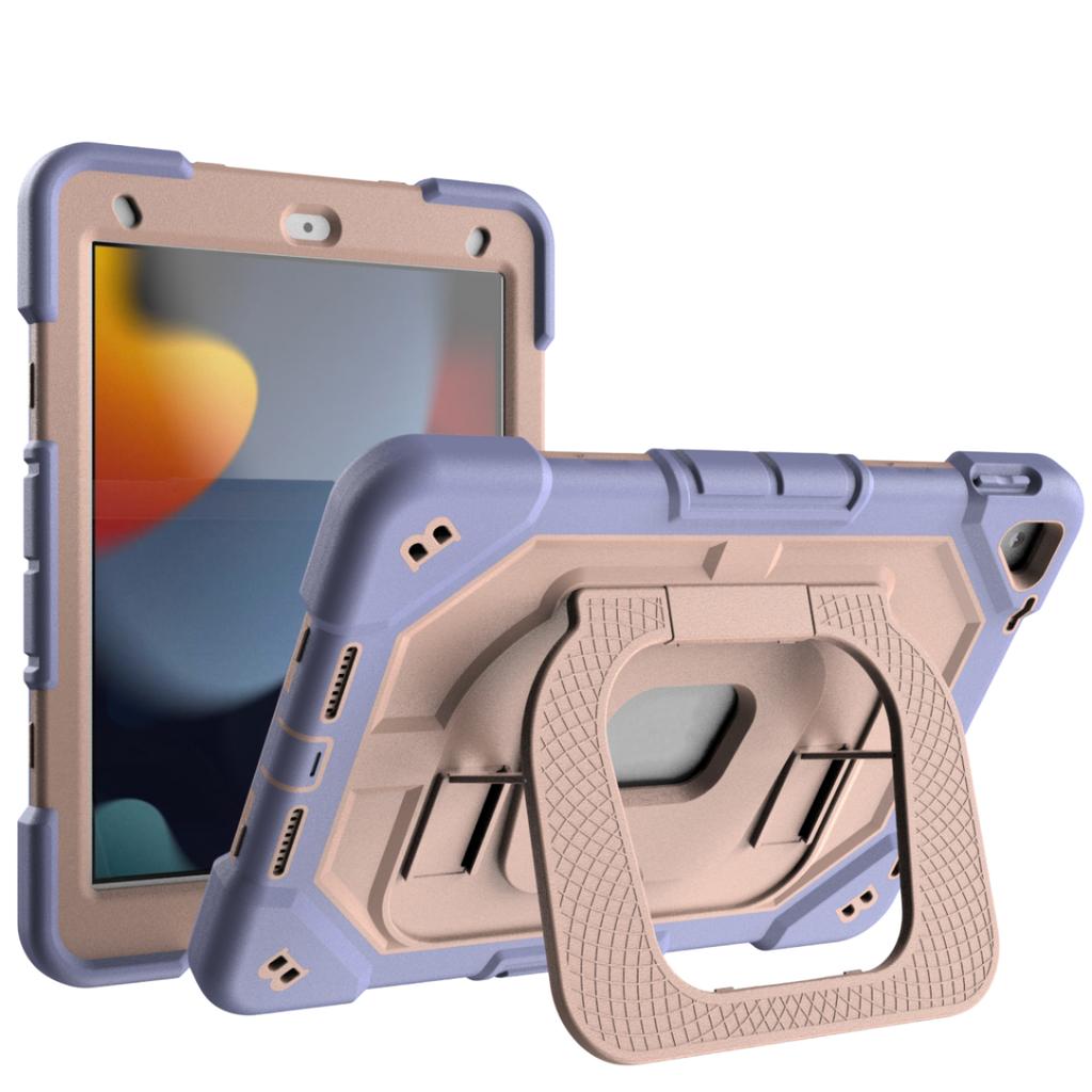 For iPad 7th 8th 9th Generation 10.2" Shockproof Kids Silicone Tablet Case with Kickstand