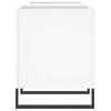 Record Cabinet White 121 x 38 x 48 cm Engineered Wood
