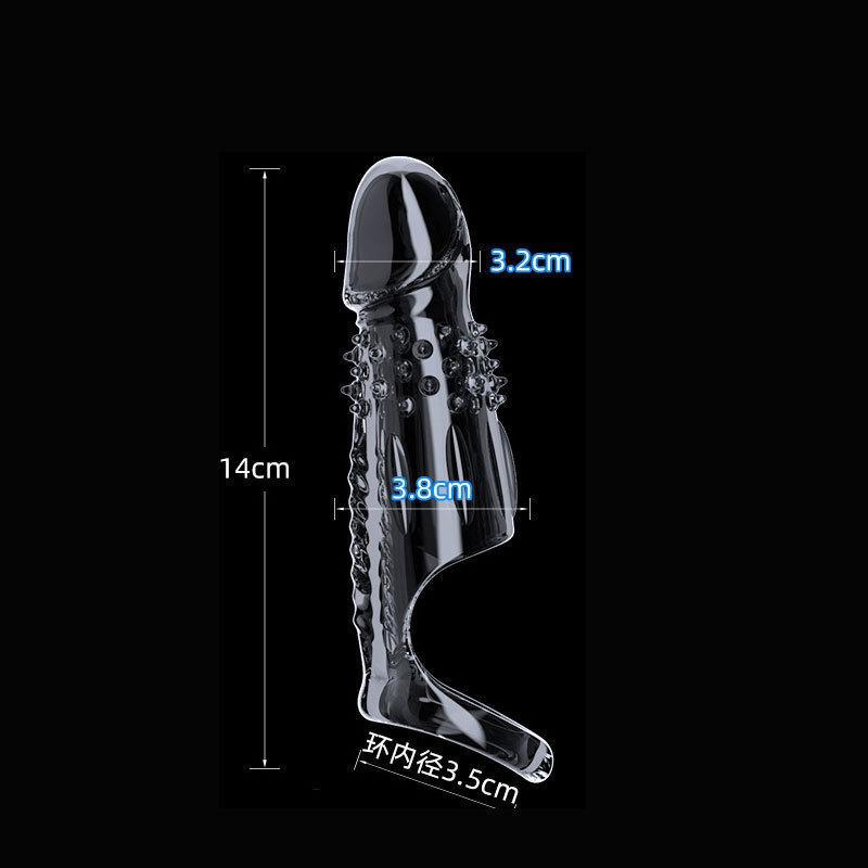 Penis Sleeve Vibrating Cock Ring Adult Sex Toys For Men Reusable Cock Sleeve Couple Vibrator Delay Ejaculation Stronger Erection