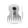 2 in 1 Hoe Rake MultiFunctional Dual Head Heavy Duty 8 Tine Garden Weeder for Gardeners,
