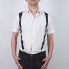 PU Leathers Suspenders for Men, Vintage Men Harness Punk Apparels Strap Chest Shoulder Belt Accessories