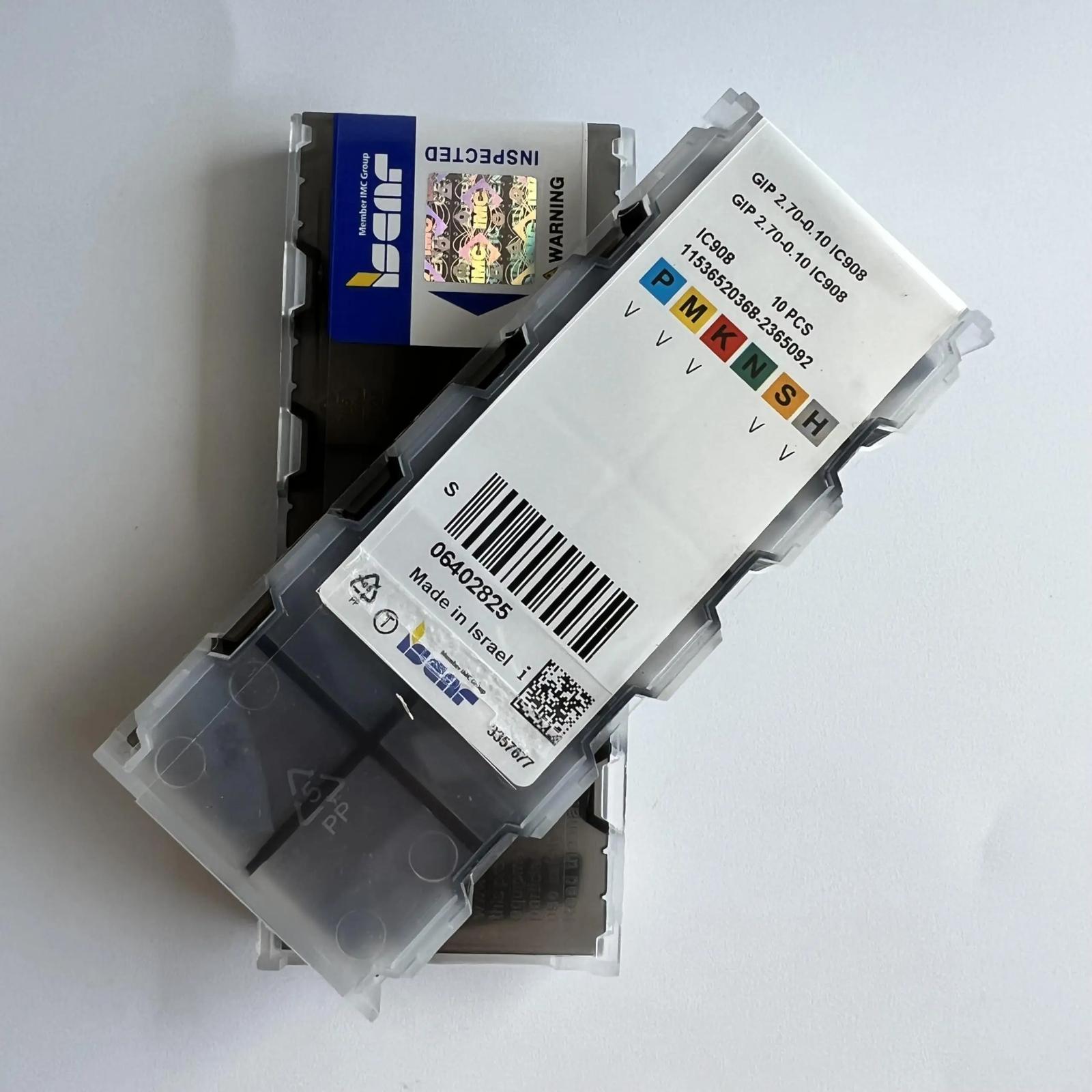 

ISCAR / GIP2.70-0.10 IC908 Industrial indexable carbide inserts 10 Pcs