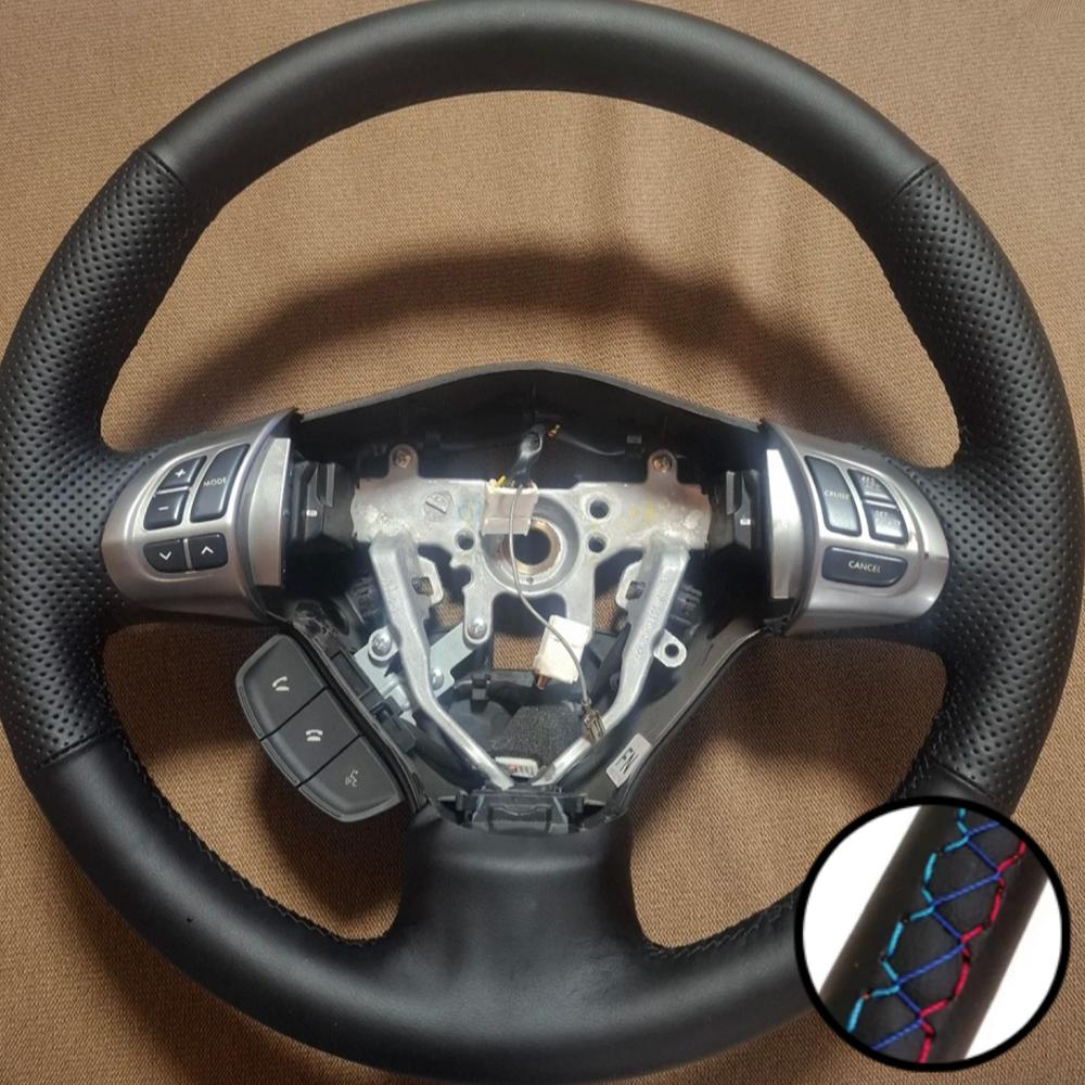 Braid Microfiber Leather Steering Wheel Cover For Subaru Forester 2008-2012 Impreza 2008-2011 Legacy 2008-2010 Exiga 2009