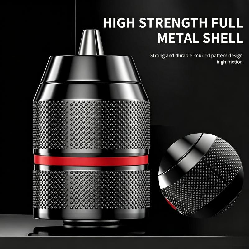 10Mm Hard Metal Drill Chuck Self Locking Keyless Electric Tools 3/8-24Unf Thread For Rechargeable Electric Drills