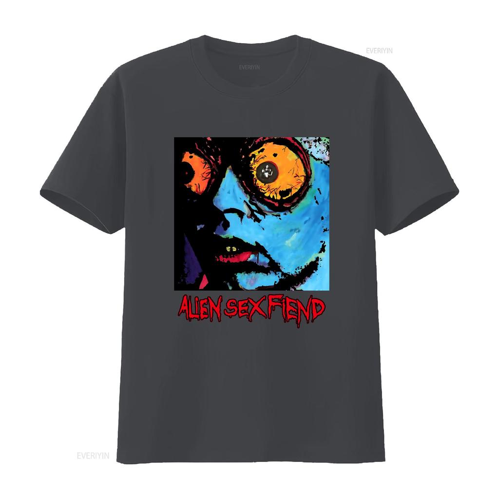 Alien Sex Fiend Band T Shirt Black All Sizes S 5XL Unique Art Print Design Perfect for Rock Fans TA4489 Vintage Washed