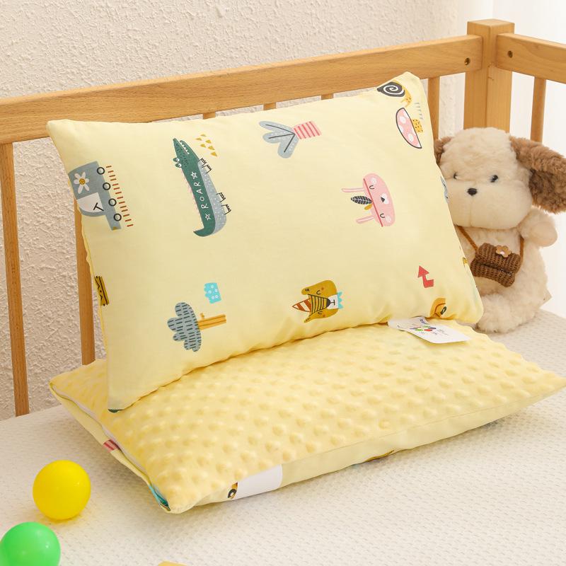 Infant & Toddler Full Cotton Velvet Neck Support Comfort Pillow for Student Dormitory Nap 30*50cm Pillowcase + Core, Single
