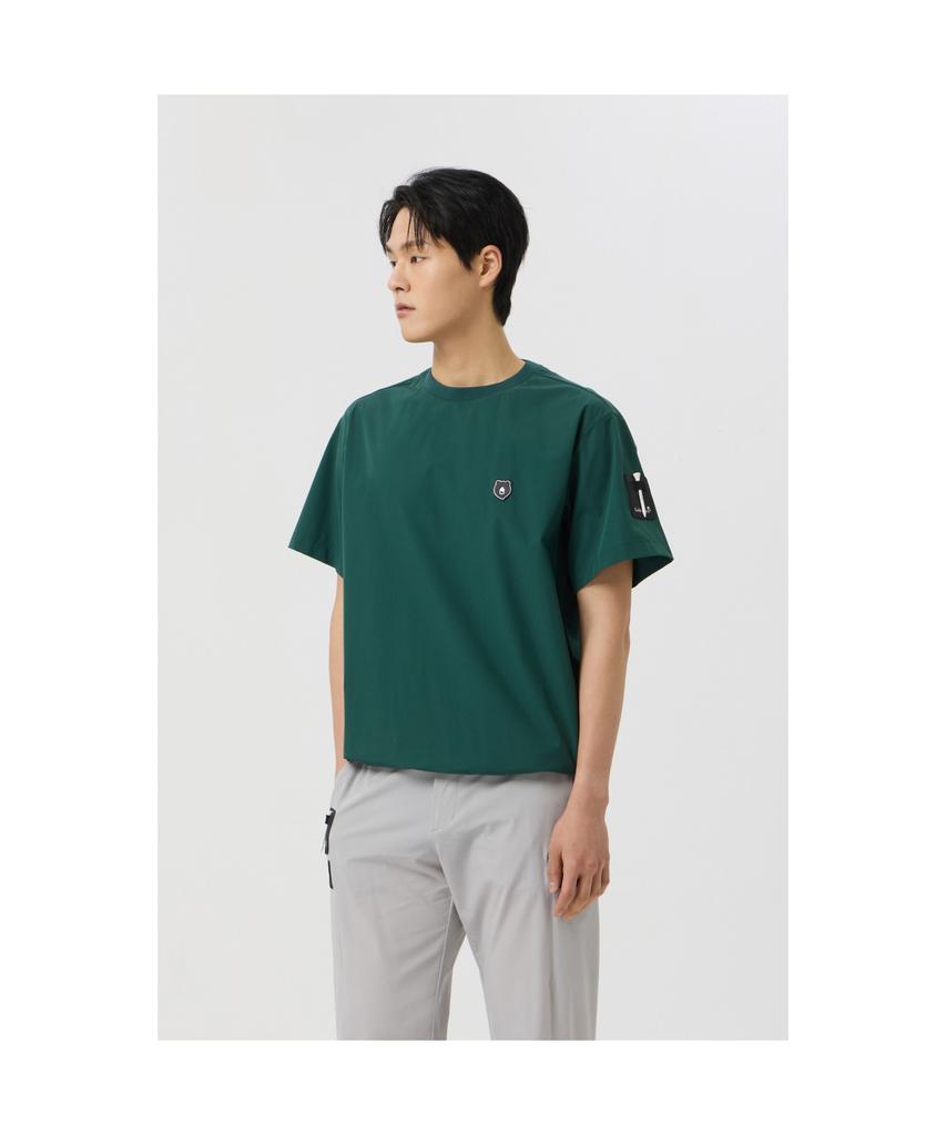 Goldeunbeeo Stretchable Woven Crewneck Sweatshirt_G4Tam25141Grx
