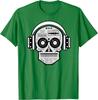 Sugarskull DJ Table Shirt Skull Disc Jockey Headphones TShirt