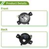 1 Pc Car Left Fog Light Grill for BMW X5 2011-2013 No.63177237433 Clear,Black