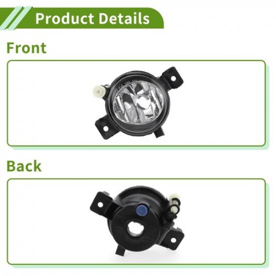 1 Pc Car Left Fog Light Grill for BMW X5 2011-2013 No.63177237433 Clear,Black