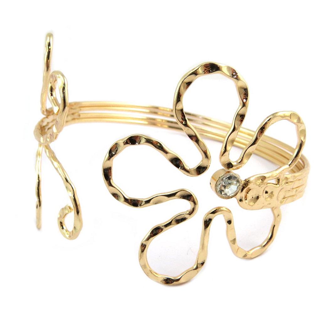 

Les Trésors De Lily [P4809] - Золотой дизайнерский браслет на руку «Клеопатра» - ширина 60 мм