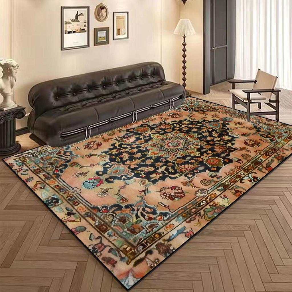 Large Area Persia Carpet Living Room Retro Decoration Sofa Table Area Rugs for Bedroom Lounge Non-slip Floor Mat Washable Tapete