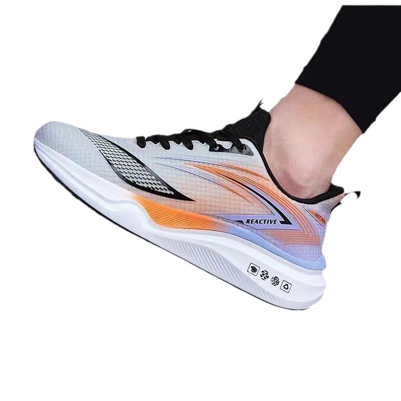 Running Shoes Men's Summer New Mesh Ultra-light Running Shoes Sports Shoes Breathable Shock-absorbing Soft Sole Student Lightweight Running Shoes