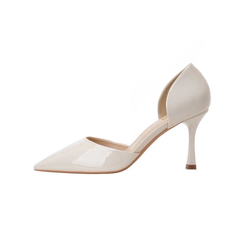 

- Европейские и американские туфли-лодочки на тонком каблуке, новые модели весна-лето, удобные для работы, профессиональный темперамент, OL, телесные, на высоком каблуке, женские туфли 37