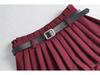 Women's High-Waisted Pleated Slimming Skirt - Spring/Autumn, Anti-Exposure, Age-Reducing, Hot Girl Style