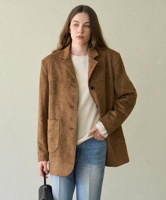 Ellioti Suede Half Coat_2Color