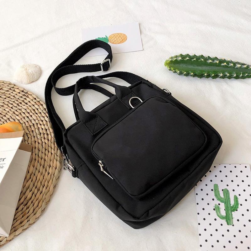 Cute Women's Bag Two-dimensional Doll Transparent Pain Large-capacity Canvas Bag New Girl Heart Messenger Bag