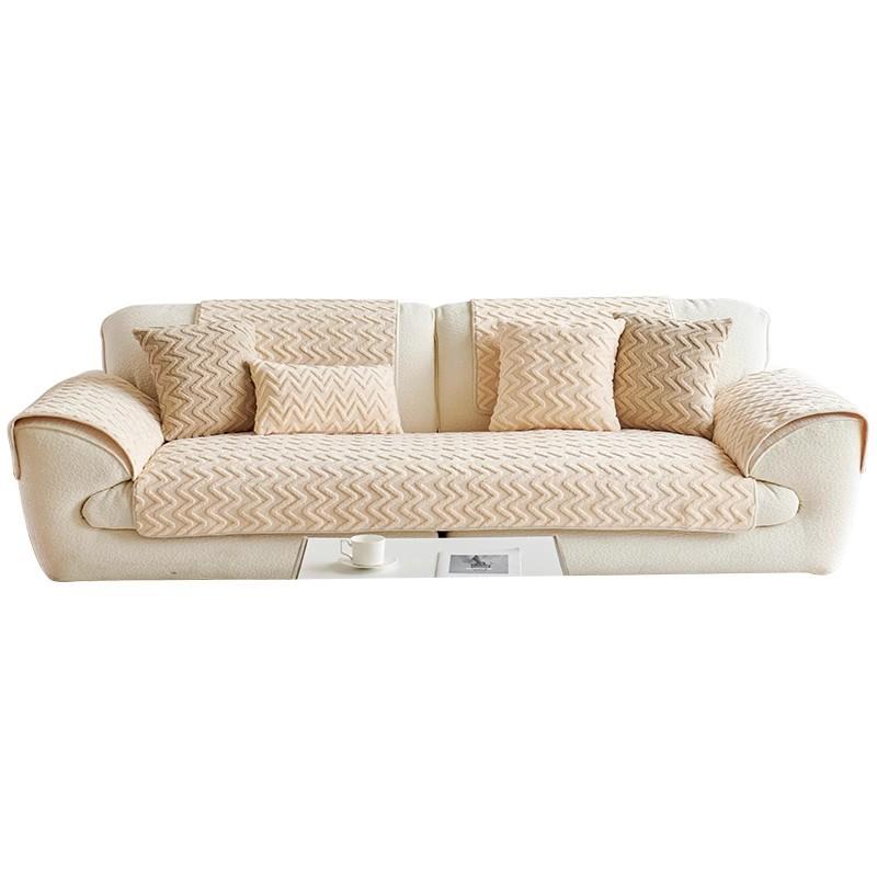 New Autumn and Winter Thickened Non-Slip Cushion Leather Sofa Cover Cotton Velvet Sofa Cover Cloth Towel Seat Cushion