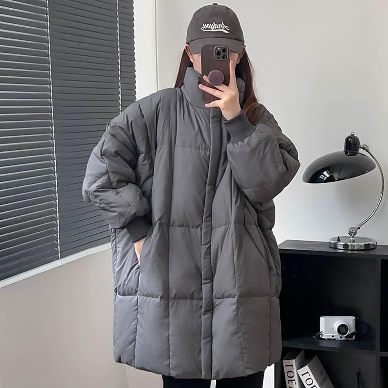 New Down Jacket Plus Size Women's Winter Korean Style Mid-length Cotton Jacket Loose Casual Cotton Jacket