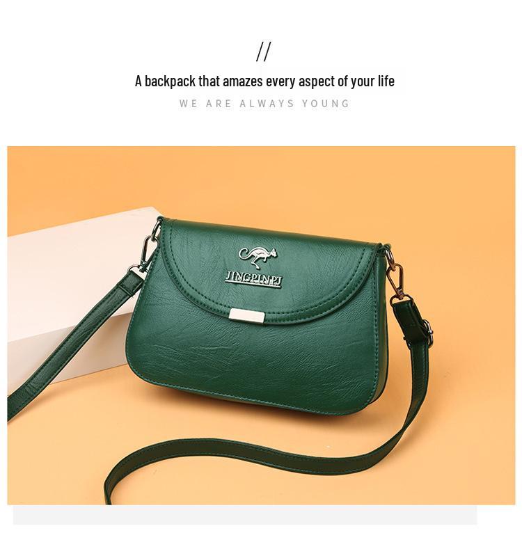 Damska 2024 Nowa Moda Miękka Skórzana Torba na Ramię - Duża Pojemność Listonoszka dla Pań w Średnim Wieku