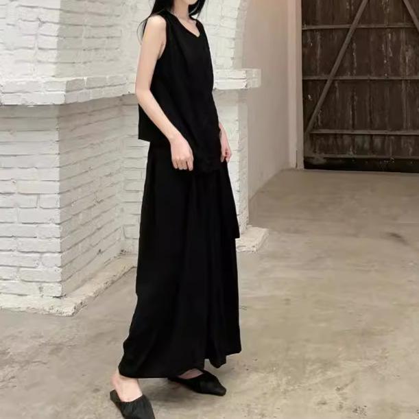 Xun'an Comfortable Loose Yoga Rayon Wide-Leg Pants – 2 Colors