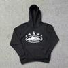 Mens Hooded Sweatshirt Jogger Pants Set Casual Streetwear Outfit Cotton Blend Long Sleeve Tracksuit Daily Wear