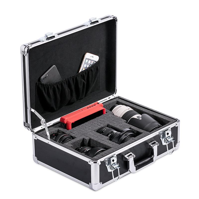 Portable Aluminum Alloy Toolbox for Electricians and Equipment Storage