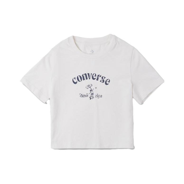 (WMNS) Converse Skateboard Tee Asia Sizing Egret Women s 10026166-A01 M