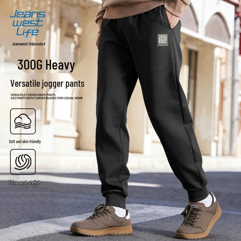 Мужские весенне-осенние джоггеры JEANSWEST LIFE L чёрный