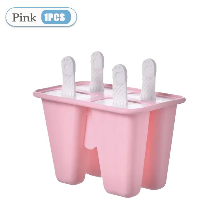 Popsicle Molds 4 Pieces Silicone Ice Pop Molds BPA Free Popsicle Mold Reusable Easy Release Ice Pop Make Homemade Ice Cream