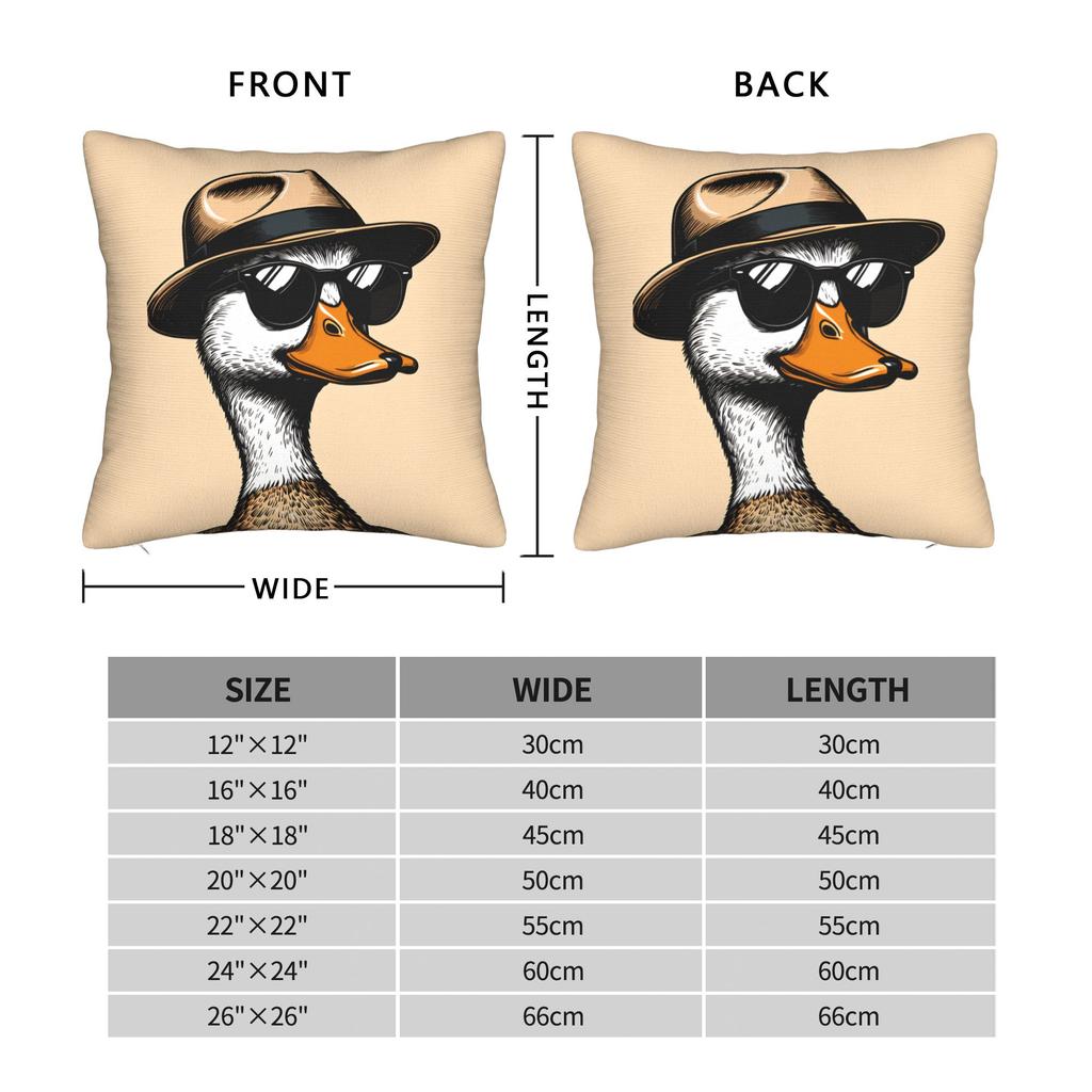 Funny Duck Pillow Cover Custom Cushion Cover Morden Pillow Case For Office Car Home Decor