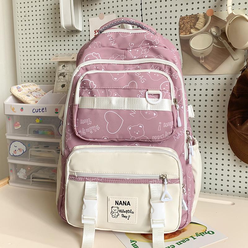 Grundschulmädchen  Hoher Wert Mittelschülerin Gymnasiastin  Studentin  Süßer Rucksack