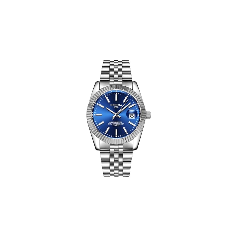 Aokown Men s Classic Analog Watch 38mm Waterproof Quartz Fashion Business Timepiece